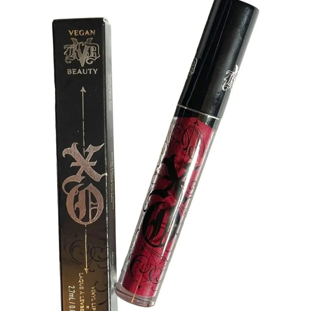 Kat von D, KVD  XO Vegan Beauty Vinyl Lip Cream Gloss HOLLYHOCK 70  2.7 o